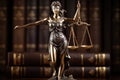 Lady Justice statue Law and legal concept. Generative AI