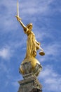 Lady Justice Statue at The Old Bailey in London Royalty Free Stock Photo