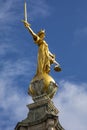 Lady Justice Statue at The Old Bailey in London Royalty Free Stock Photo