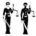 Lady justice black