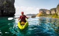 Lady with kayak Royalty Free Stock Photo