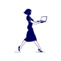 Lady with a laptop