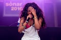 Lady Leshurr rapper, singer and producer performs in concert at Sonar Festival Royalty Free Stock Photo