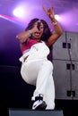 Lady Leshurr rapper, singer and producer performs in concert at Sonar Festival Royalty Free Stock Photo