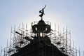 Lady Liberty Wind Vane on Courthouse Royalty Free Stock Photo