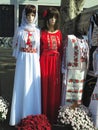 Lady Mannequin in national traditional balkanic, moldavian, romanian costume