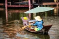 Floating Market in Bangkok, Thailand.
