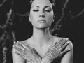 Lady with painted hands mehendi Royalty Free Stock Photo