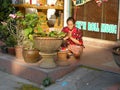 Buddhist lady praying