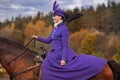 Lady in riding habbit Royalty Free Stock Photo