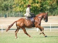 Lady Riding Side Saddle