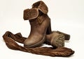 Lady's boots Royalty Free Stock Photo