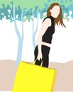 Lady with shopping bag