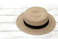 Lady straw hat Royalty Free Stock Photo