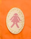 A lady toilet sign