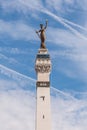Lady Victory Statue at Monument Circle Royalty Free Stock Photo