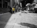 Lady in Yellow Shopping on Orchard Road