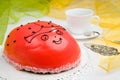 Ladybird cake Royalty Free Stock Photo