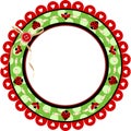 Ladybird frame Royalty Free Stock Photo