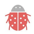 Ladybird Isolated Vector icon that can be easily modified or edited