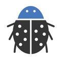 Ladybird Isolated Vector icon that can be easily modified or edited