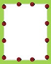 Ladybirds borders frame