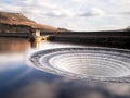 Ladybower reservoir bellmouth overflow plug hole and draw off tower