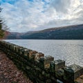 Ladybower Reservoir, National Park Peak District in UK, 2023 March Royalty Free Stock Photo