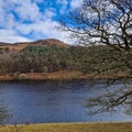 Ladybower Reservoir, National Park Peak District in UK, 2023 March Royalty Free Stock Photo