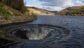 Ladybower reservoir overflow