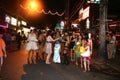 The ladyboys in phuket town ,thailand