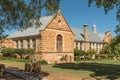 Historic sandstone buildings of the high school in Ladybrand