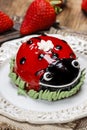 Ladybug cake Royalty Free Stock Photo