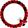 Ladybug Circle Frame