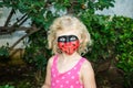 Ladybug face painting Royalty Free Stock Photo
