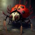 A Ladybug\'s Closeup: Beautiful Buggy Art