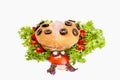 Ladybug sandwich for child.