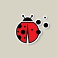 Ladybug sticker