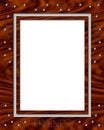 Ladybug Wooden Frame Royalty Free Stock Photo