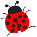 Ladybugs clip art Royalty Free Stock Photo