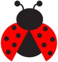 Ladybugs clip art Royalty Free Stock Photo