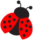 Ladybugs clip art Royalty Free Stock Photo