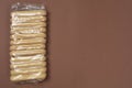 Ladyfinger Biscuits on Brown Royalty Free Stock Photo