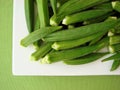 Ladyfinger ocra Royalty Free Stock Photo