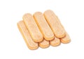 Ladyfingers or savoiardi biscuit, italian desserts and sponge cookies Royalty Free Stock Photo