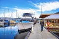 LADYSMITH, BC, CANADA - JAN 14, 2018: Panoramic view of fishing