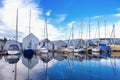 LADYSMITH, BC, CANADA - JAN 14, 2018: Panoramic view of fishing