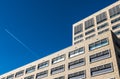 Laeken, Brussels Belgium - Modern rectangular design facade of the Herman Teirlinck building, the main administrative office of Royalty Free Stock Photo