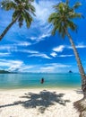 Laem Had paradise Beach in Koh Yao Yai, island in the andaman sea between Phuket and Krabi Thailand Royalty Free Stock Photo