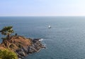 Laem phrom thep cape spots to watch the sunset in Thailand.